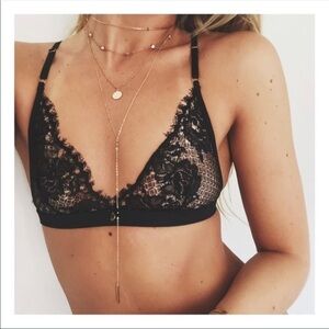 Boho 3 layer geometric tear drop choker necklace